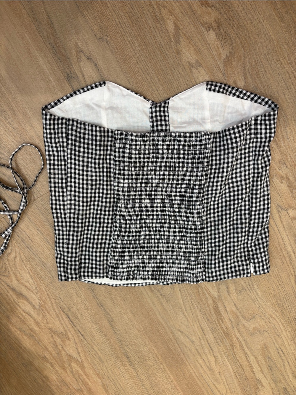 Abercrombie Black & White Gingham Tank Top - Picture 7 of 7